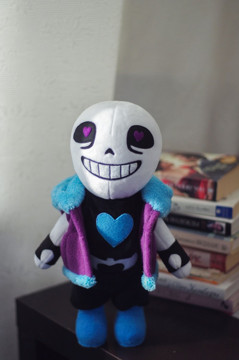 Lust Sans Undertale AU Collectible Doll | Made to Order - ตุ๊กตา - เส้นใยสังเคราะห์ สีน้ำเงิน