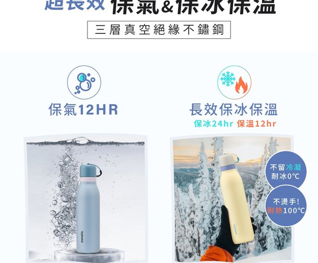 Blender x Owala FreeSip Twist 長持ちする空気を保持するステンレスの