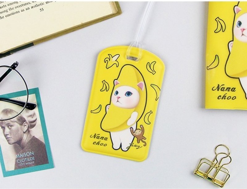 JETOY, 甜蜜貓 旅行 吊牌 二代_Nana choo J1712301 - 證件套/識別證套 - 塑膠 黃色