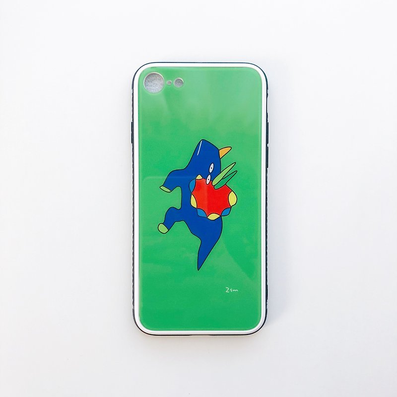 アタマオハナトプスのiPhoneケース - 手機殼/手機套 - 玻璃 綠色