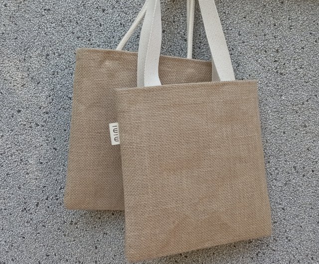  Natural Large Capacity Jute Shopping Bag Eco Friendly