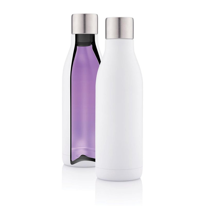 XD Design UV-C steriliser vacuum stainless steel bottle - แก้ว - โลหะ ขาว