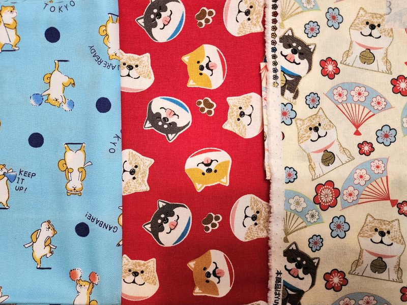 【Ho客訂商品】白柴+深灰色 御守造型卡套 卡套 證件套 - 證件套/識別證套 - 棉．麻 白色