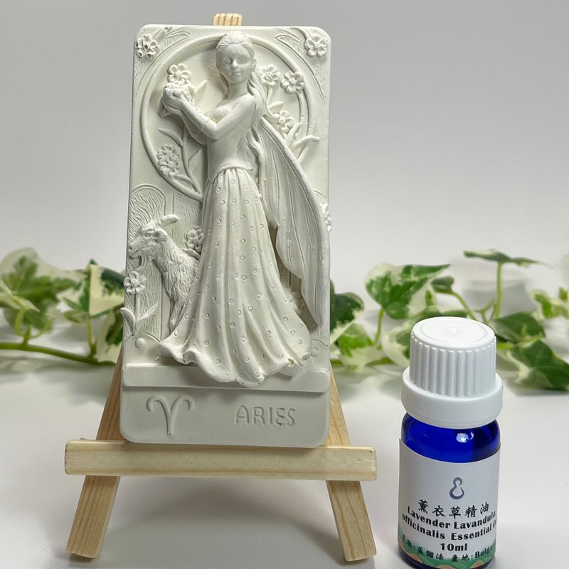 12星座 花仙子擴香擺飾 牡羊座 香氛擺件 附木架 - 香氛/精油/擴香 - 其他材質 白色