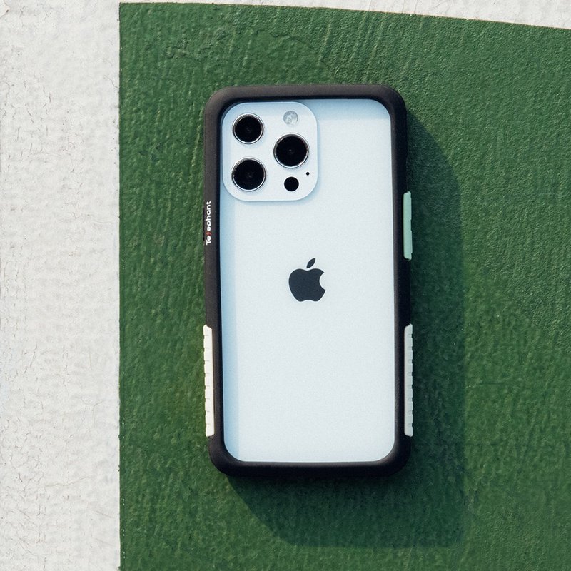 送品牌掛繩 iPhone 13 系列 NMD抗汙防摔手機殼-黑抹茶拿鐵 - 手機殼/手機套 - 塑膠 綠色