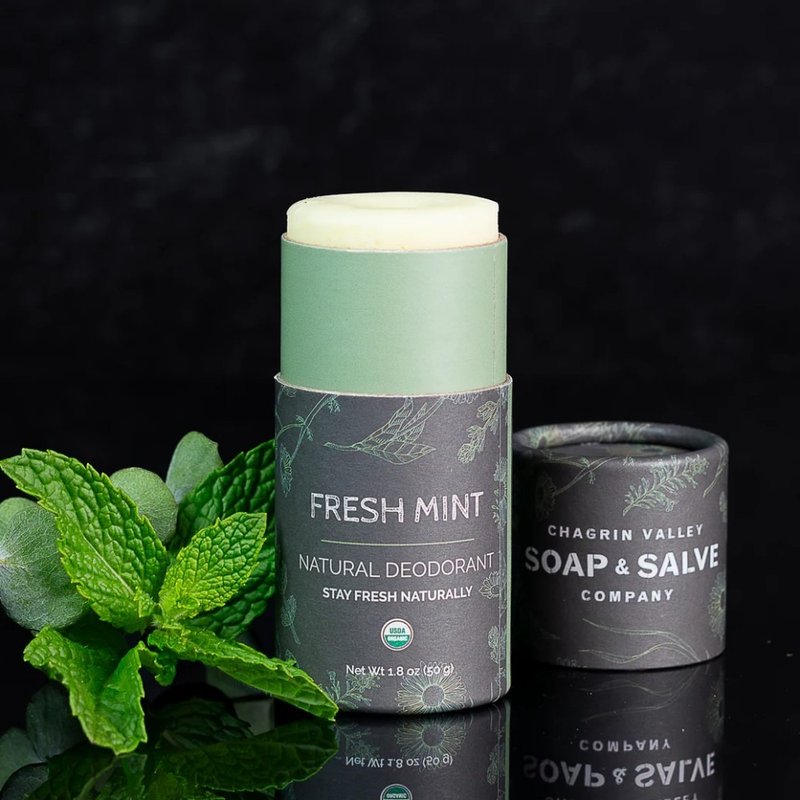 Deodorant: Coconut Stick Fresh Mint - Perfumes & Balms - Essential Oils Green