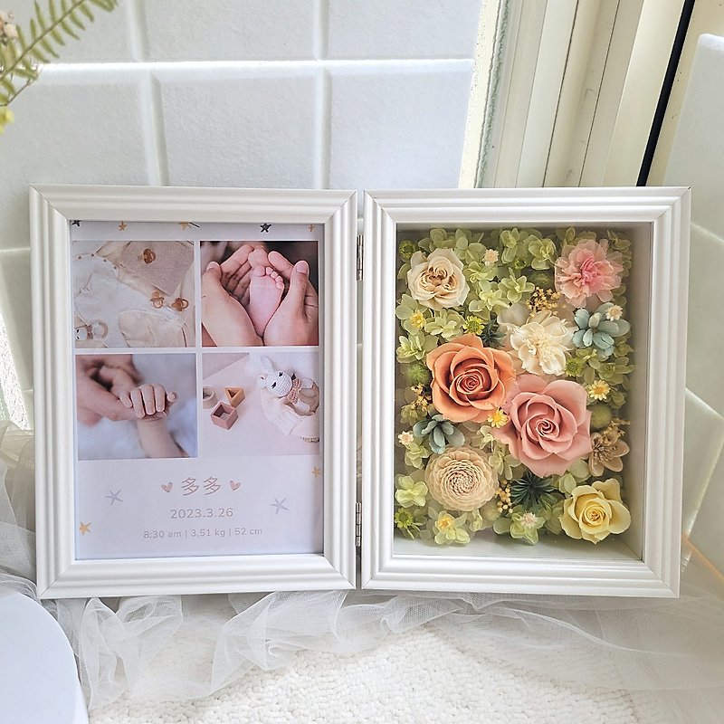 Preserved flower photo frame. big. Comes with simple packaging. graduate. teacher gift - Dried Flowers & Bouquets - Plants & Flowers 