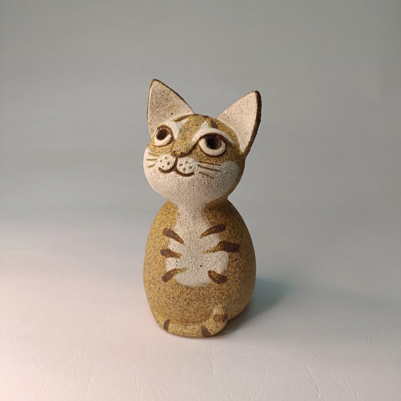 Proud Cat/Ceramics/Original - ของวางตกแต่ง - ดินเผา 