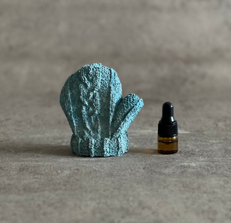 藍色手套/擴香石/水泥/擺件/交換禮物/附贈1ml雪松精油 - 香氛/精油/擴香 - 環保材質 藍色