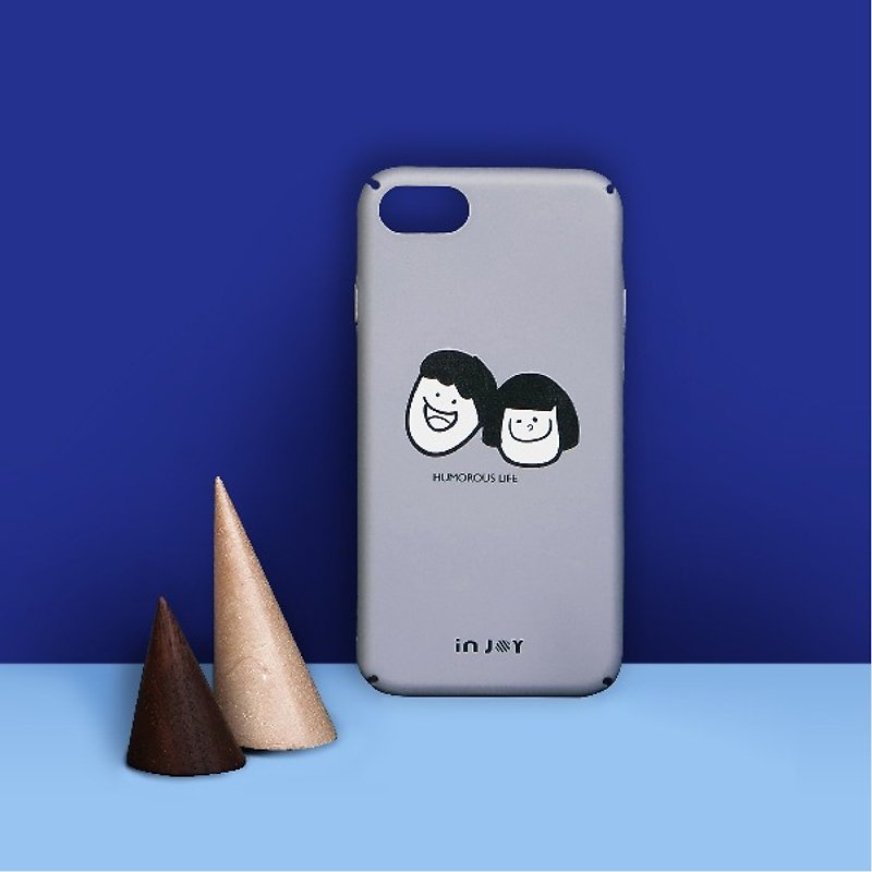 iPhone系列 超幽默人生 手機殼 /保護套 - เคส/ซองมือถือ - พลาสติก สีเทา