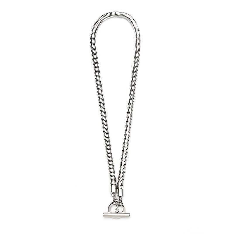 Recovery 6.5MM Round Snake Necklace - Necklaces - Stainless Steel Silver
