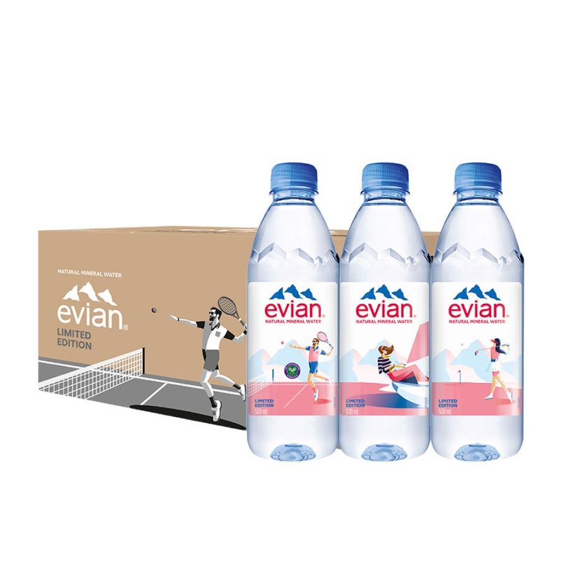 [Limited time 10% off] French evian natural mineral water sports version limited edition - อาหารเสริมและผลิตภัณฑ์สุขภาพ - วัสดุอื่นๆ 