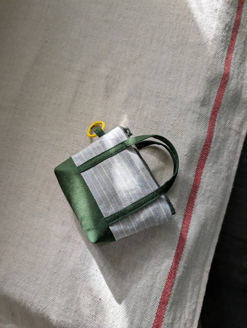 Mini Tote Coin Purse - กระเป๋าใส่เหรียญ - ผ้าฝ้าย/ผ้าลินิน 