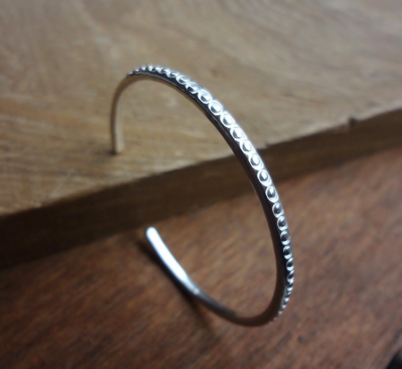Galaxy Star Ring Silver Bracelet-Sterling Silver Slim Edition - สร้อยข้อมือ - โลหะ สีเงิน