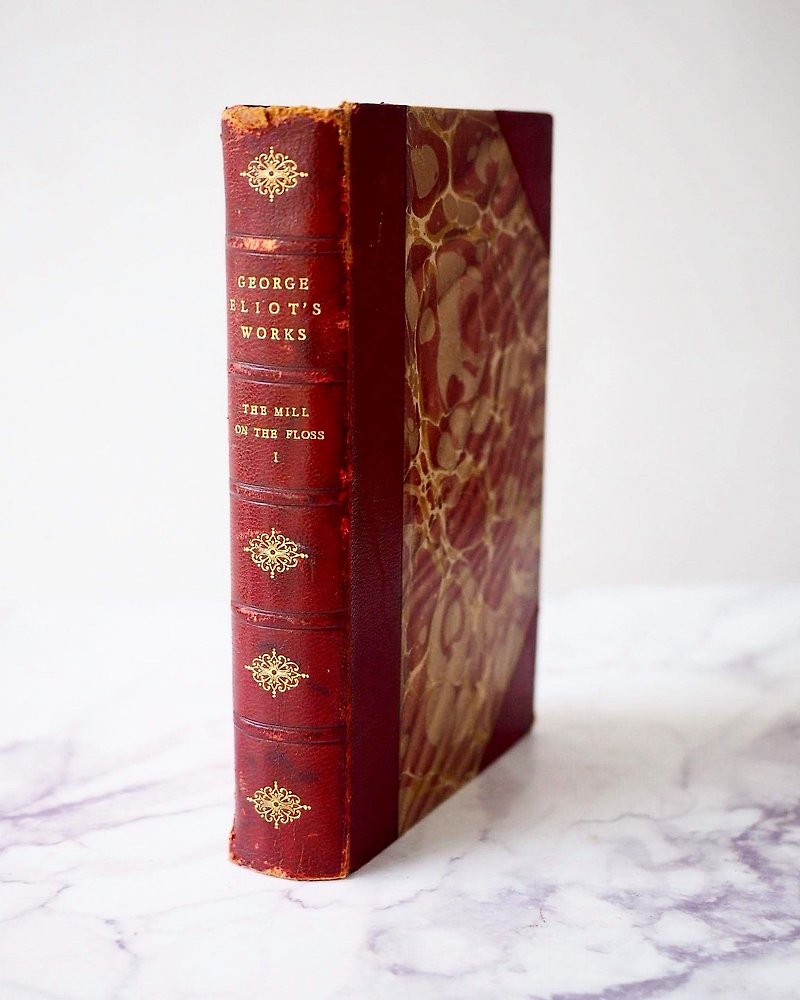 歐洲百年古董皮革原文書 英國文學作品