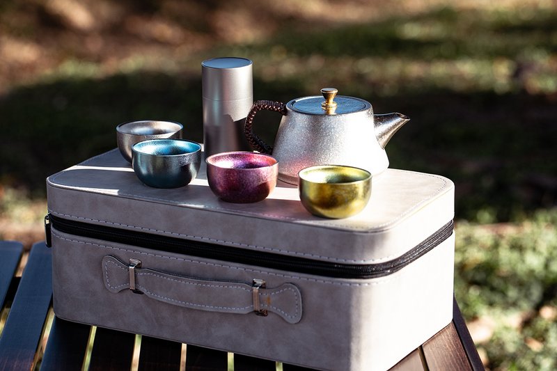 【Refine】純鈦旅行泡茶組 - 茶壺/茶杯/茶具 - 其他金屬 多色