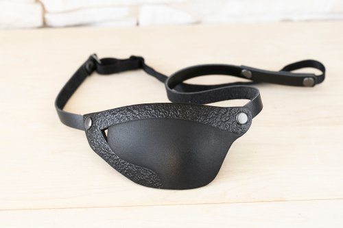 Leather Eye Patch | Sport Design Eye Patch | Black Eye Patch