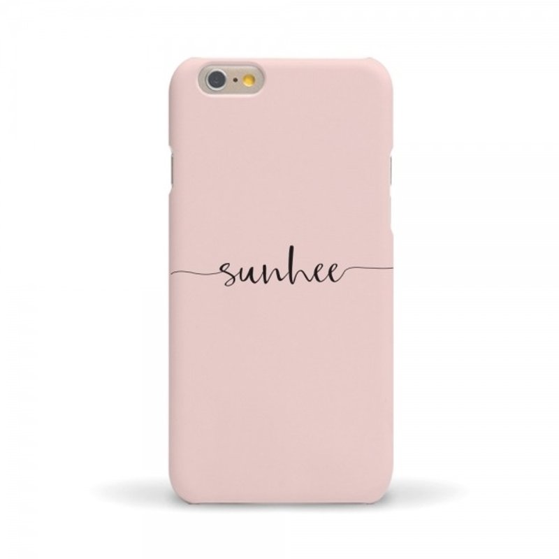 韓製頂級烤漆 專屬刻名款 俏皮粉:iPhone全系列,三星NOTE,S系列 - 手機殼/手機套 - 其他材質 