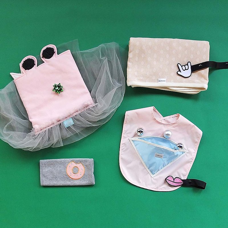 CLARECHEN_0-3 years old elegant fashion into a gift box _4 selected combination _ to her - Tops & T-Shirts - Cotton & Hemp Pink