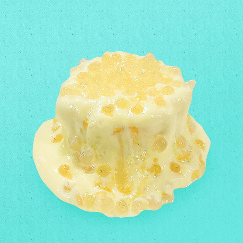 4吋DIY蛋糕組-晶球鳳芒崩潰蛋糕 - 蛋糕/甜點 - 新鮮食材 黃色