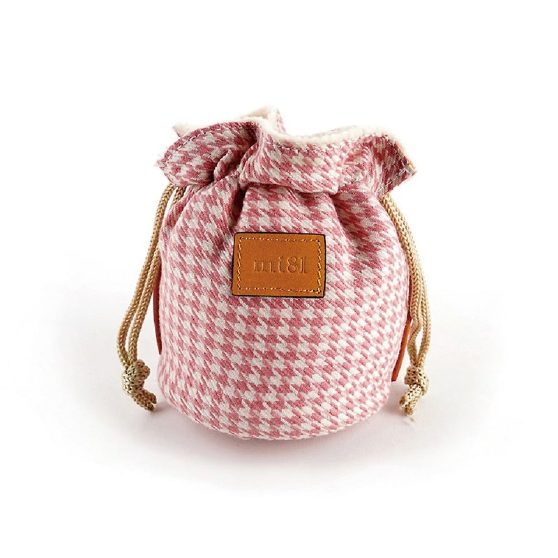 mi81 Cotton Printed camera Pouch (S) Pink HT - Camera Bags & Camera Cases - Cotton & Hemp Pink