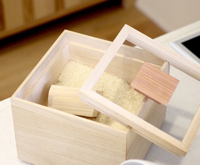 Kiri Wood Rice Container 3kg [TS841]