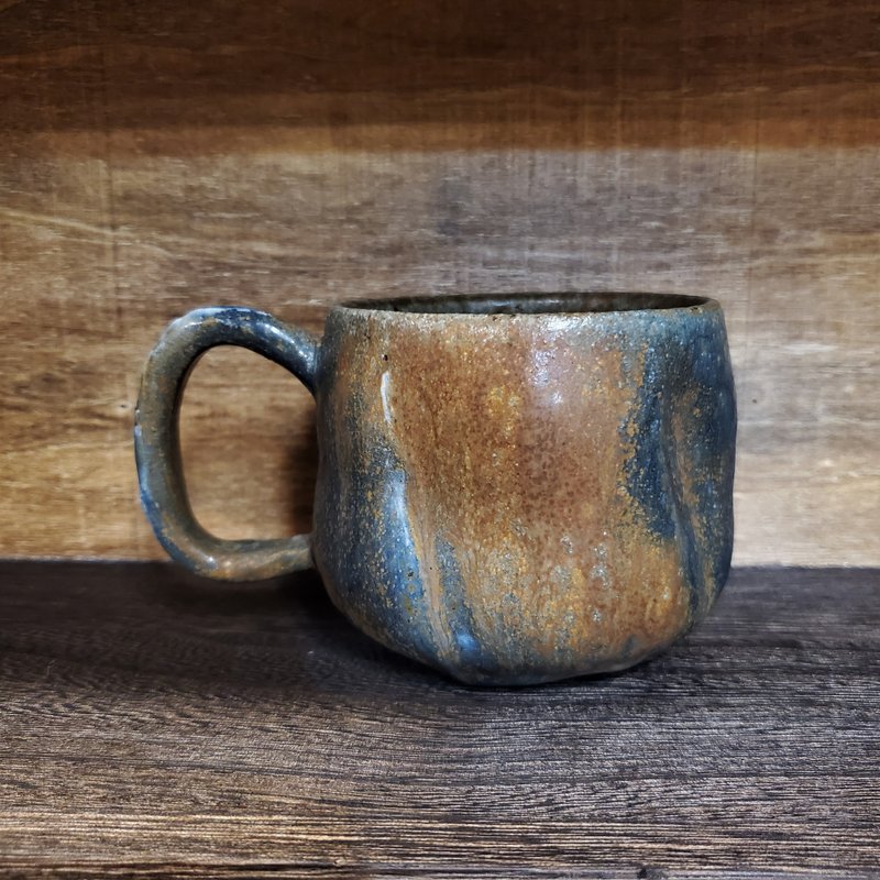 Mo Yuan/Gray Glazed Mug/Coffee Cup - แก้วมัค/แก้วกาแฟ - ดินเผา สีเหลือง