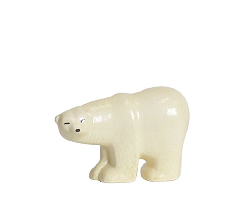 Lisa Larson Polar Bear mini 迷你北極熊 - 花瓶/陶器 - 陶 白色