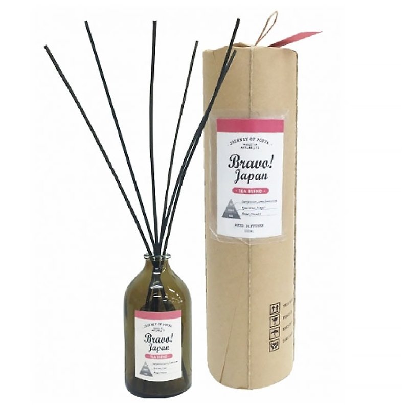 Japanese Art Lab Poppa's Travel Diary Fragrance Bamboo - Classical Japan - น้ำหอม - แก้ว สีแดง