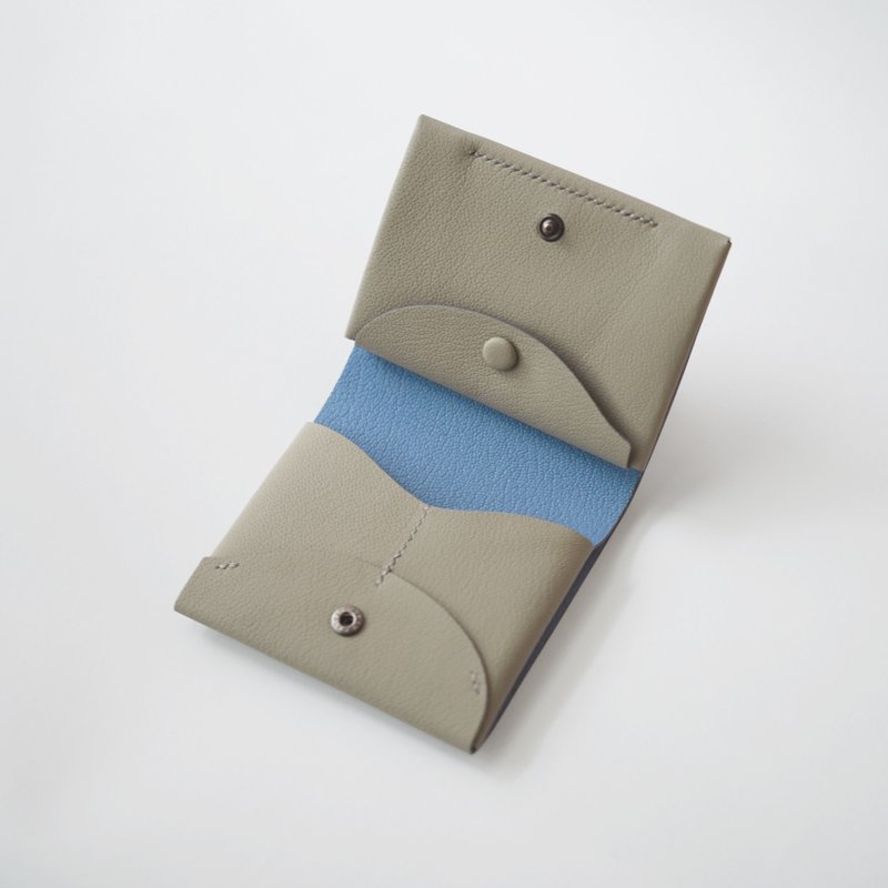 葉片輕薄短夾-Leaf small wallet - 錢包/皮夾/長短夾 - 真皮 