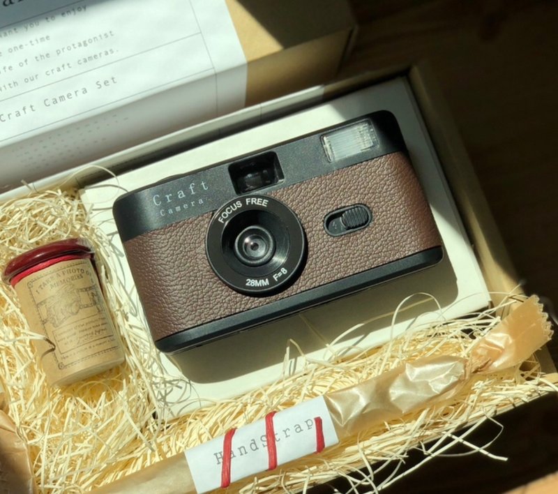 Film Camera/BK 04【DarkBrown・Craft Camera Set】 - กล้อง - พลาสติก สีดำ