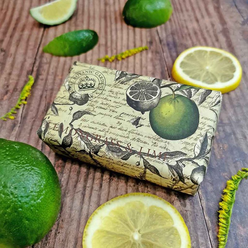 [A must-have gift] British ESC Royal Botanic Gardens Shea Butter Handmade Soap Set of 2 - Lemongrass Lime - สบู่ - วัสดุอื่นๆ 