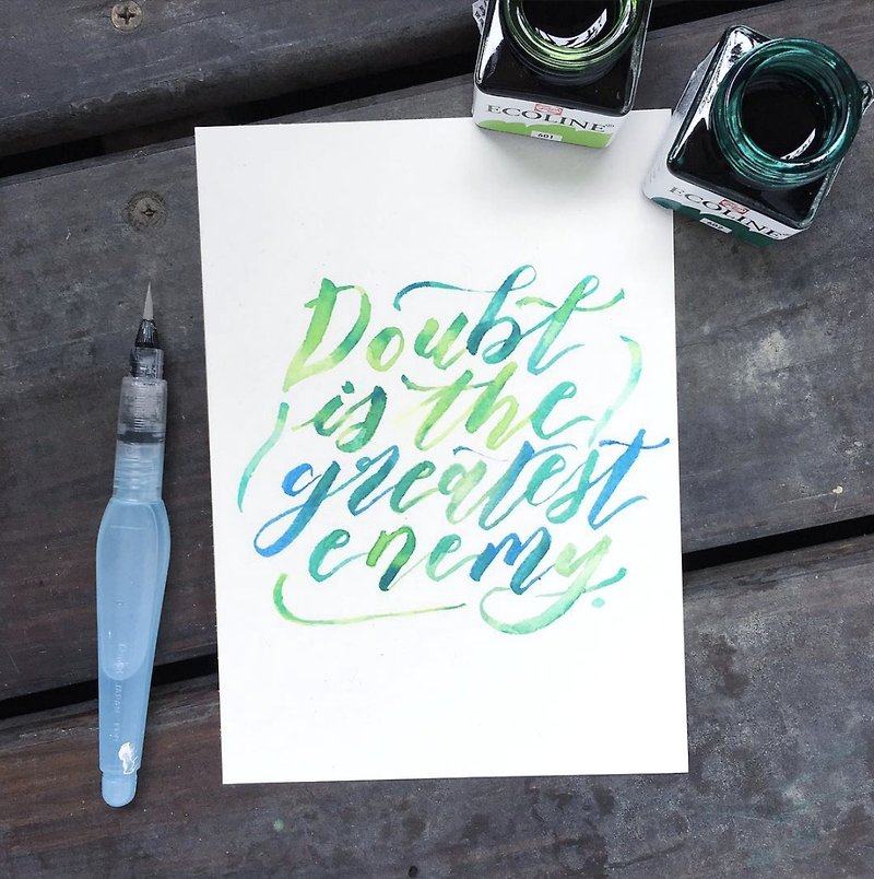 Custom Watercolor Hand Lettering (4 x 6 inch)