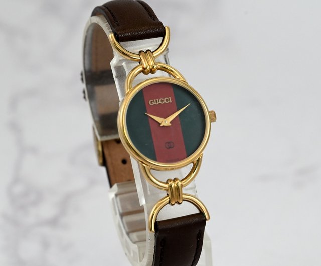 Vintage GUCCI グッチ クォーツ レディース 腕時計シェリー