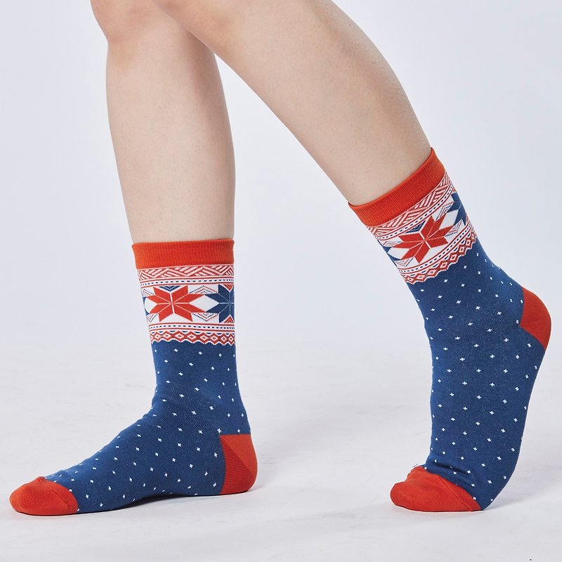 [Totem Series] Five-element casual mid-length socks - ถุงเท้า - ผ้าฝ้าย/ผ้าลินิน หลากหลายสี