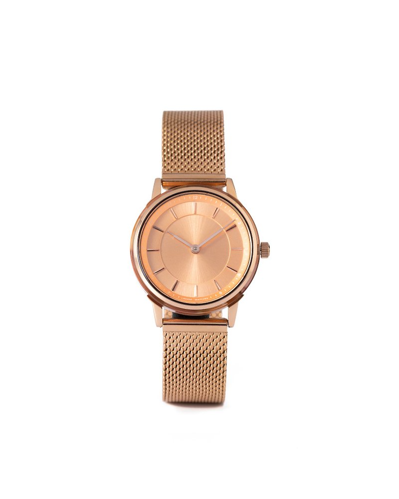 其他金屬 女裝錶 金色 - Petite LW-088 玫瑰金色殼玫瑰金色面玫瑰金色鋼錶帶