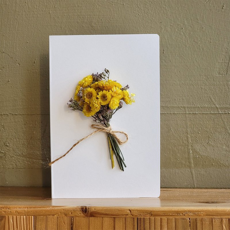 [24 hours fast delivery] Wenqing dry yellow Wax card/handmade card/birthday/father's day - Cards & Postcards - Paper Yellow