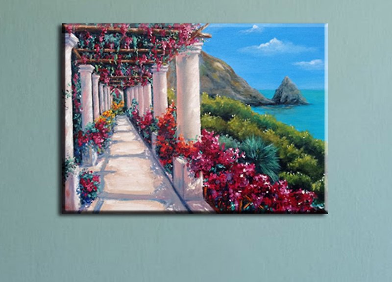 Flowers Colorful Painting 海 掛畫 花畫 Original Art, Hanging Pictures, Sea Painting - Posters - Other Materials Multicolor