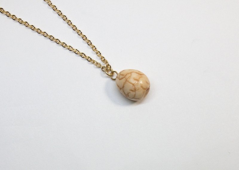 Tea egg necklace - Necklaces - Clay 