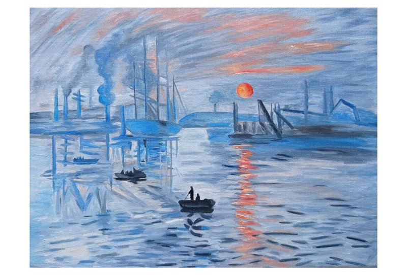 海 油畫 裝飾畫 風景掛畫 裝飾畫 居家生活 - 海報/掛畫/掛布 - 其他材質 藍色