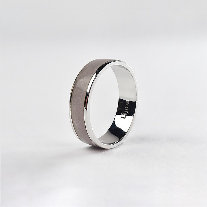 Enamel Silver ring - soft taro LIGHT PURPLE - General Rings - Silver Silver