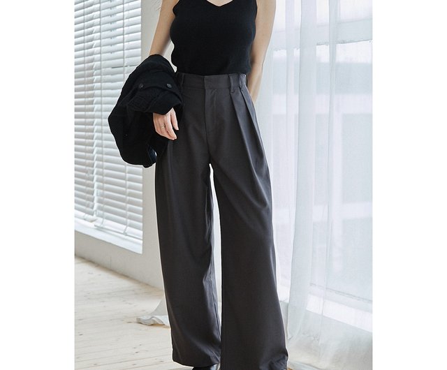 ダークグレー ワークパンツ ストレートレッグ ダークグレー ストレートレッグパンツ