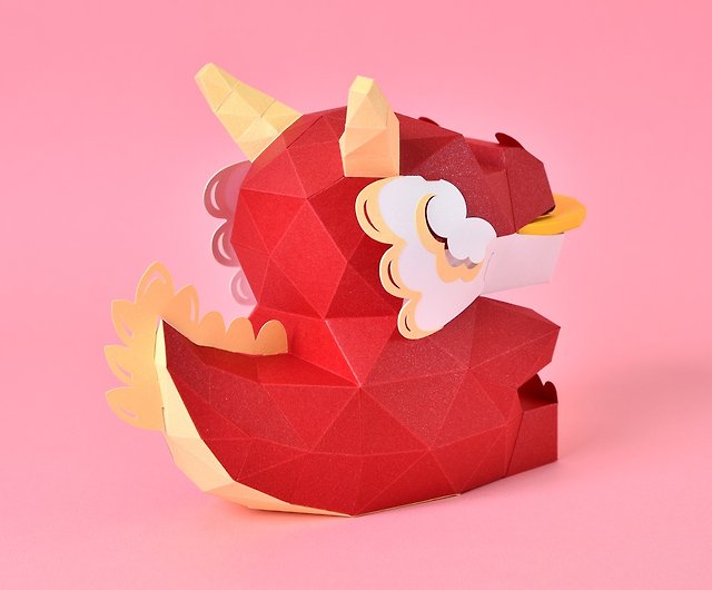 Big Dragon Papercraft Kit Red Paper Dragon Head Wall -  Canada
