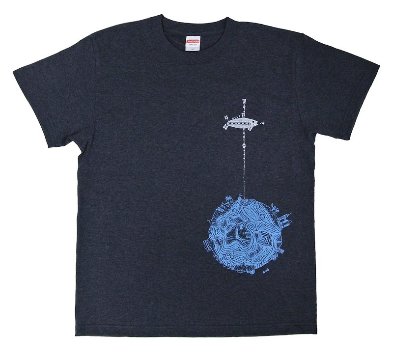 Space Elevator T-shirt Mens - เสื้อยืดผู้ชาย - ผ้าฝ้าย/ผ้าลินิน 