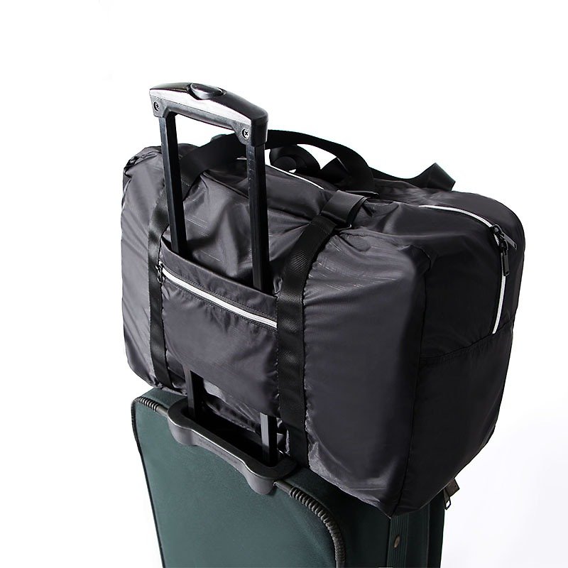 行李拉桿收納包．黑 - 側背包/斜孭袋 - 聚酯纖維 黑色