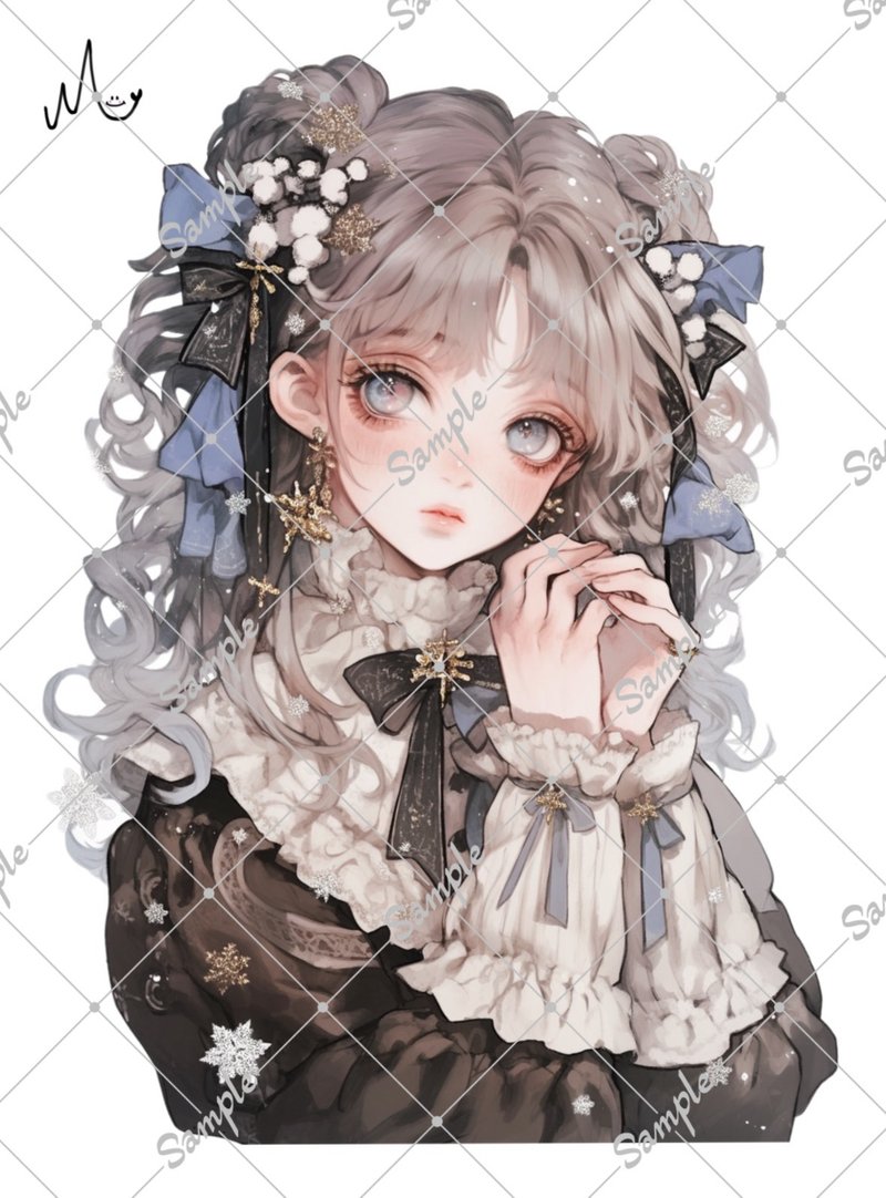 オリジナル人物ステッカー - 貼紙 - 紙 