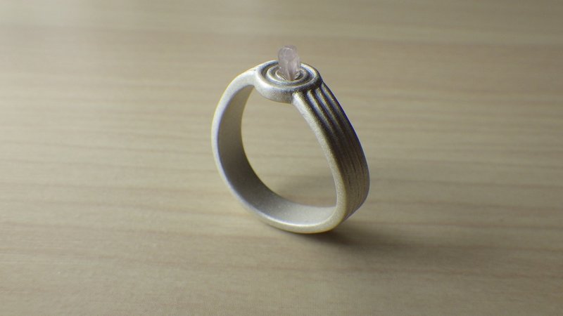 Zen Garden Ring - 戒指 - 半寶石 粉紅色