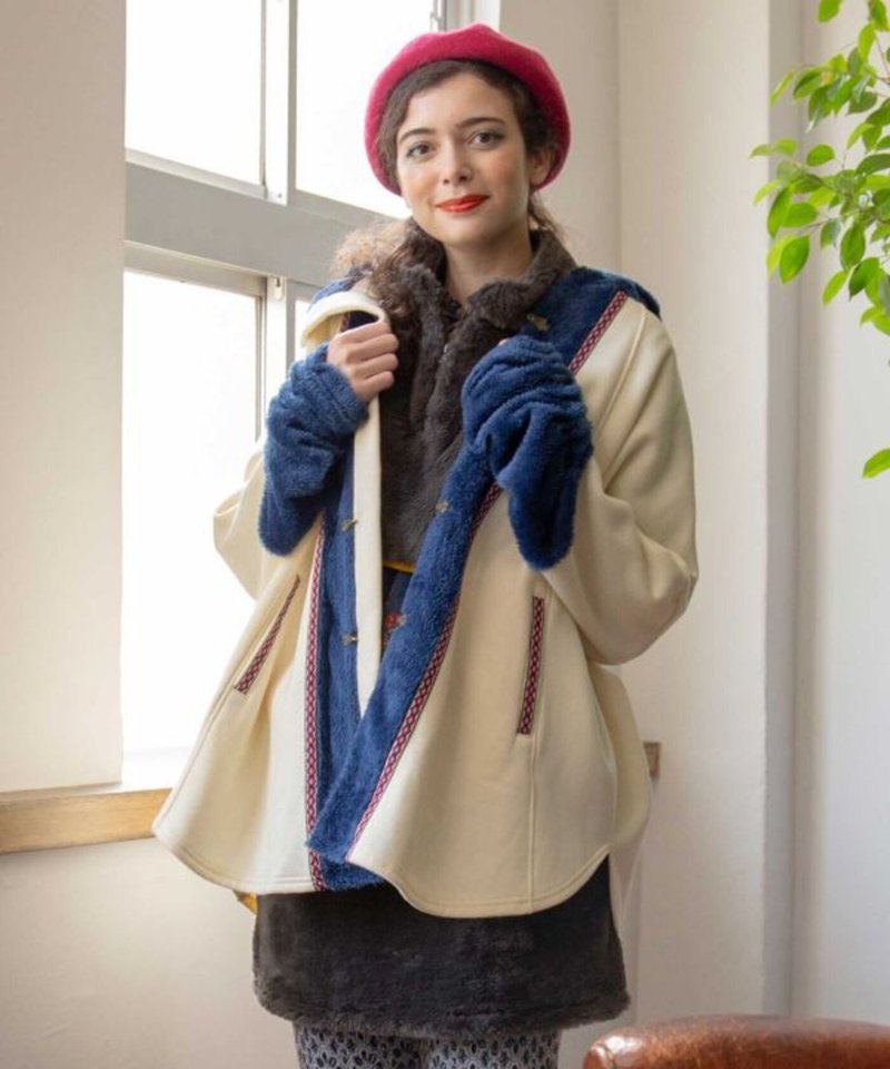 【熱門預購】拼接保暖連帽外套 (3色) COT-5304 - 女大衣/外套 - 棉．麻 