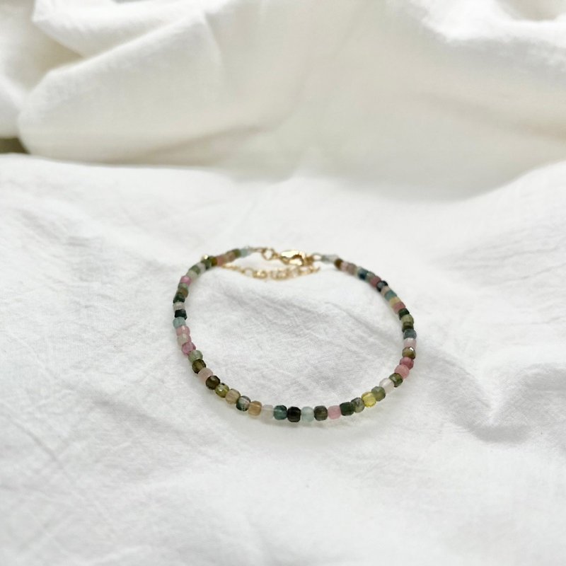 Natural tourmaline bracelet - Bracelets - Jade Red