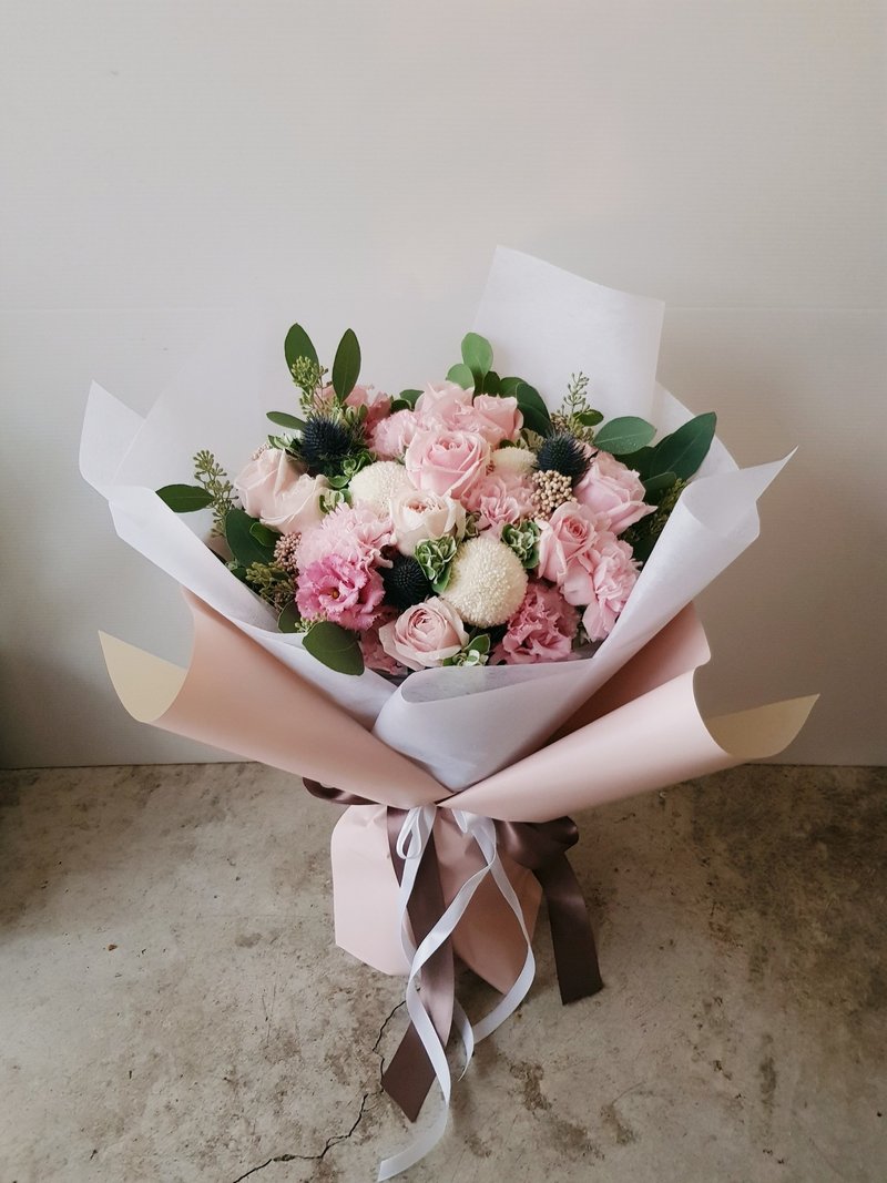 Flowers│Pink White Series│Fresh Flower Bouquet│Taipei Pickup/Delivery Only - Plants - Plants & Flowers Pink